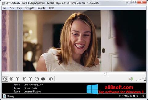 Screenshot Media Player Classic Home Cinema para Windows 8