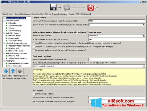 Screenshot PS3 Media Server para Windows 8