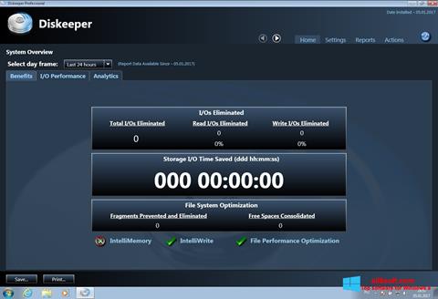 Screenshot Diskeeper para Windows 8
