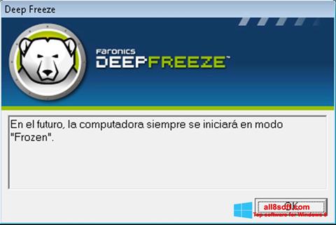 Screenshot Deep Freeze para Windows 8