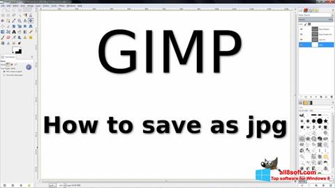 Screenshot GIMP para Windows 8