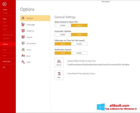 Screenshot PDF Architect para Windows 8