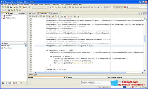 Screenshot NetBeans para Windows 8