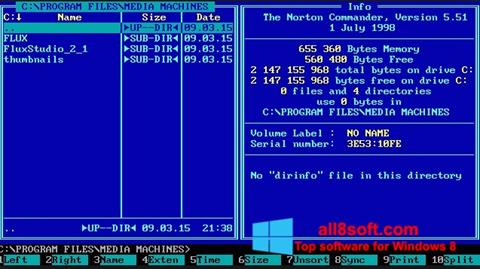 Screenshot Norton Commander para Windows 8