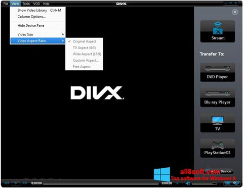 Screenshot DivX Player para Windows 8