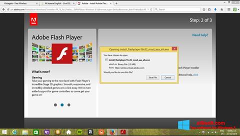 Screenshot Adobe Flash Player para Windows 8