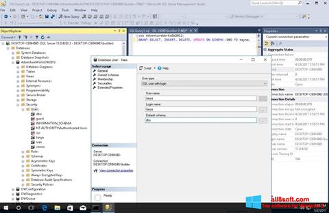 Screenshot Microsoft SQL Server para Windows 8