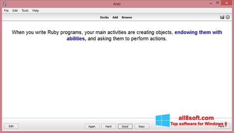 Screenshot Anki para Windows 8