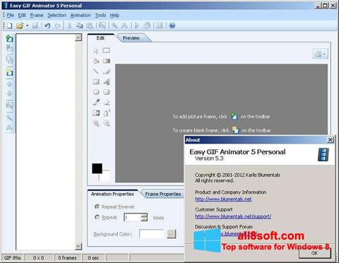 Screenshot Easy GIF Animator para Windows 8
