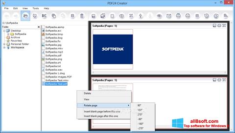 Screenshot PDF24 Creator para Windows 8