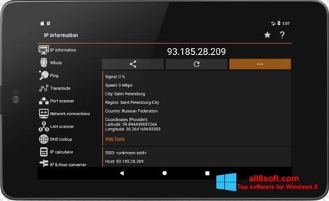 Screenshot IP Tools para Windows 8