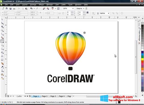 Screenshot CorelDRAW para Windows 8