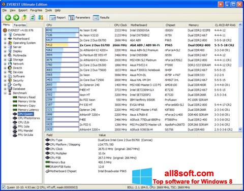 Screenshot EVEREST Ultimate Edition para Windows 8