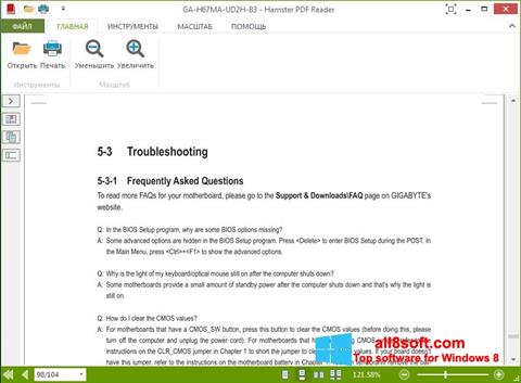 Screenshot Hamster PDF Reader para Windows 8