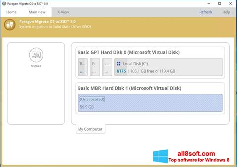 Screenshot Paragon Migrate OS to SSD para Windows 8