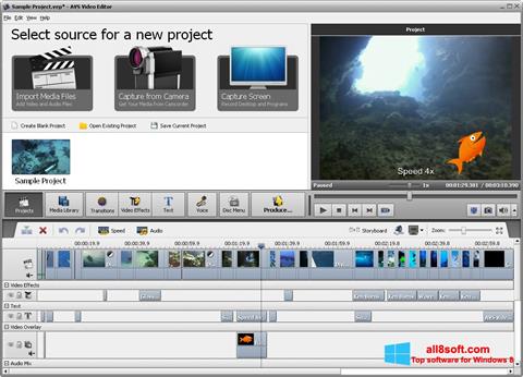 Screenshot AVS Video Editor para Windows 8