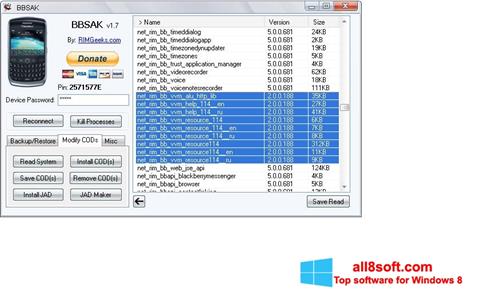 Screenshot BBSAK para Windows 8