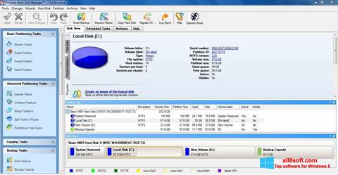 Screenshot Paragon Hard Disk Manager para Windows 8