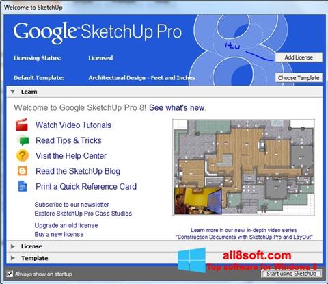 Screenshot Google SketchUp Pro para Windows 8