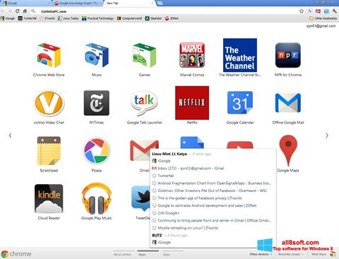 Screenshot Google Chrome Offline Installer para Windows 8