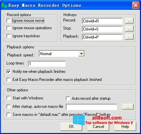 Screenshot Easy Macro Recorder para Windows 8