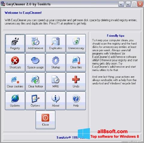 Screenshot EasyCleaner para Windows 8