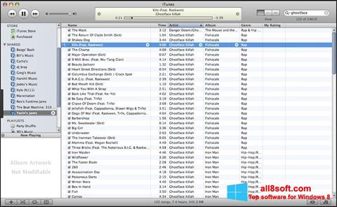 Screenshot iTunes para Windows 8