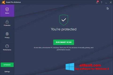 Screenshot Avast! Pro Antivirus para Windows 8