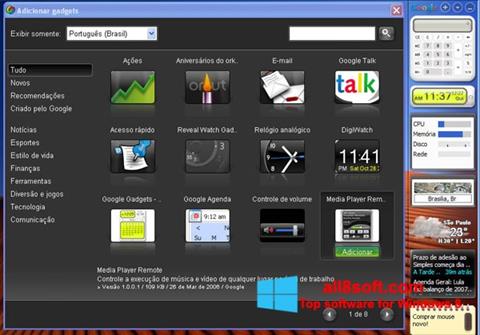 Screenshot Google Desktop para Windows 8