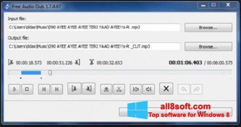 Screenshot Free Audio Dub para Windows 8