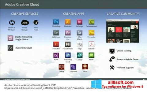 Screenshot Adobe Creative Cloud para Windows 8