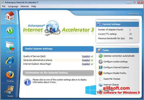 Screenshot Ashampoo Internet Accelerator para Windows 8