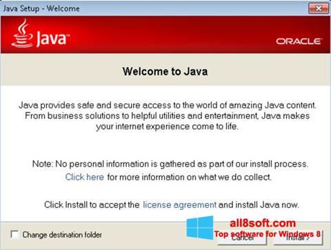 Screenshot Java Runtime Environment para Windows 8