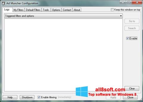 Screenshot Ad Muncher para Windows 8