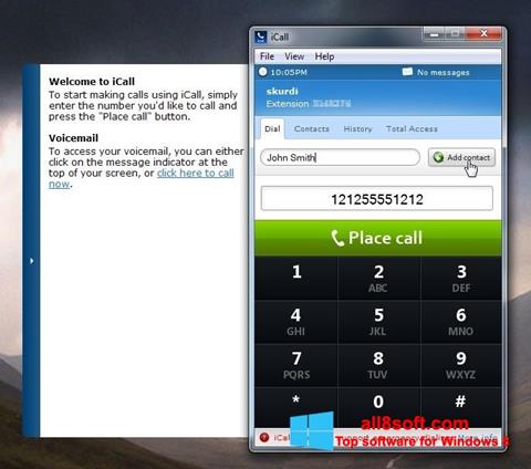 Screenshot iCall para Windows 8