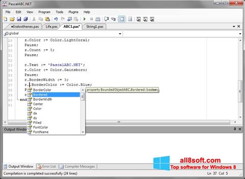 Screenshot Pascal ABC para Windows 8