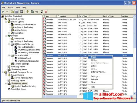 Screenshot DeviceLock para Windows 8