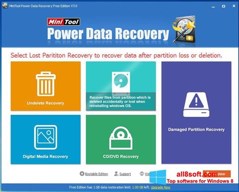 Screenshot Power Data Recovery para Windows 8