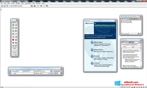 Screenshot Macromedia Dreamweaver para Windows 8