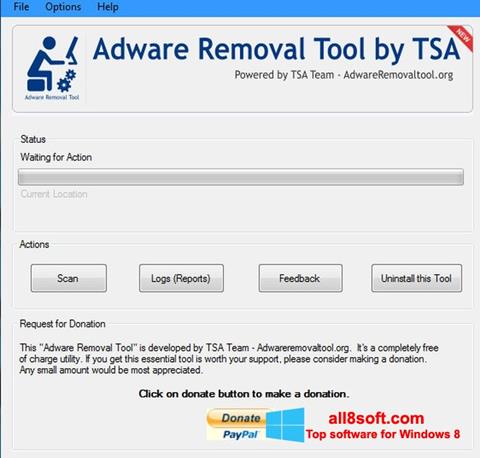 Screenshot Adware Removal Tool para Windows 8