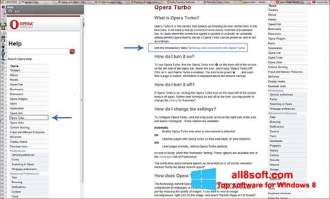 Screenshot Opera Turbo para Windows 8