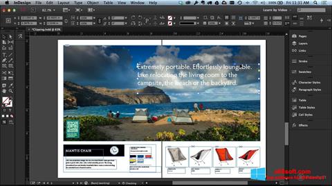 Screenshot Adobe InDesign para Windows 8