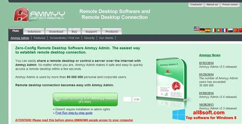 Screenshot Ammyy Admin para Windows 8