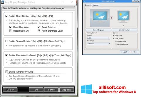 Screenshot Easy Display Manager para Windows 8